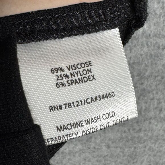 EILEEN FISHER Ponte Slim Pants‎ Size 8 Black Work Stretch Knit Viscose Nylon - Picture 5 of 6